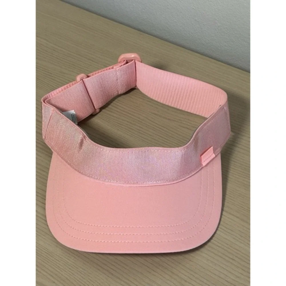 Athleta‎ Women's Pink Ribbed Visor NWOT Activewear Tennis Golf Sports Hat Summer